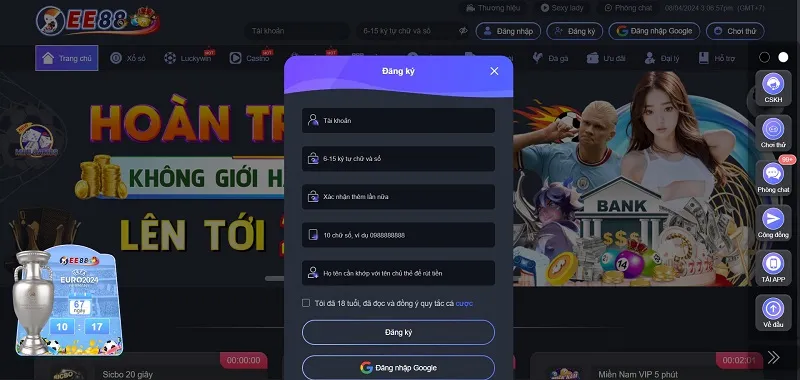 Hướng dẫn đăng ký EE88