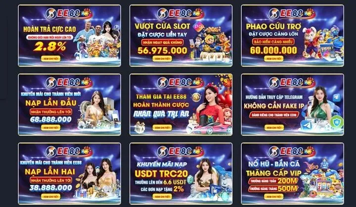 Kho game ăn khách tại EE88 có gì?